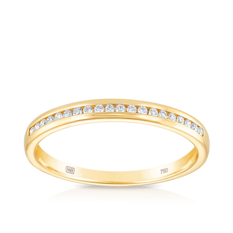 0.10ct TW Diamond Anniversary Band in 18ct Yellow Gold