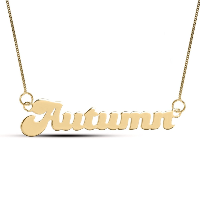 Personalised Name Necklace (Banana Font)