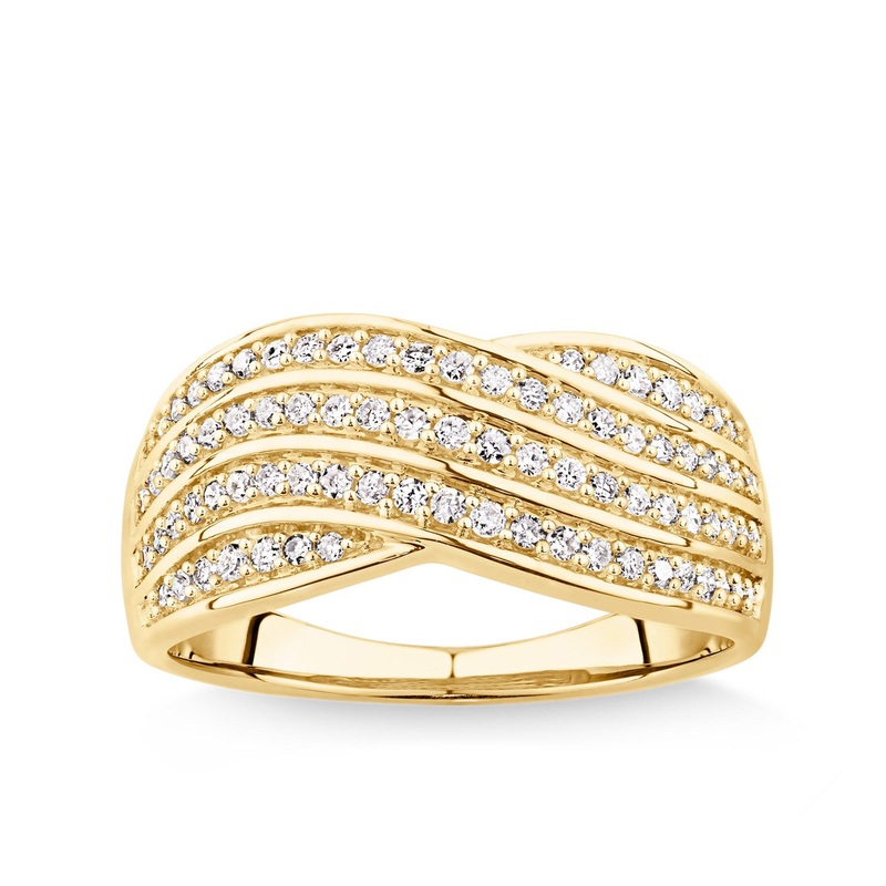 0.40ct TW Diamond Dress Ring in 9ct Yellow Gold