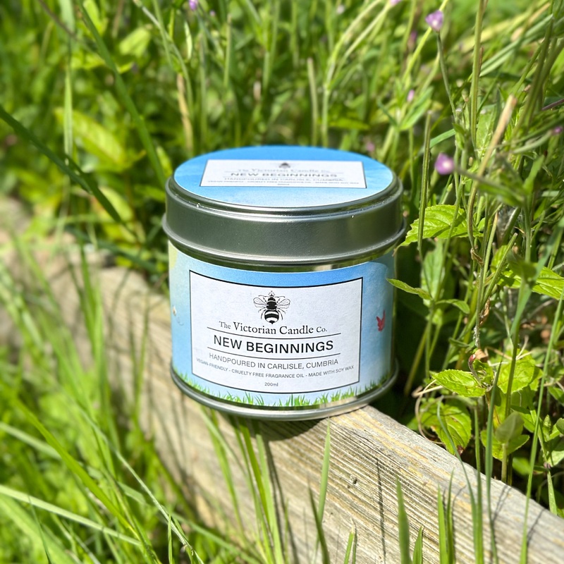 (Large) New Beginnings – Scented Candle – 200ml Tin