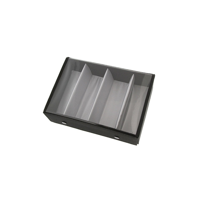 [4-PACK] HT-8023CLR 4-piece Personal Display Tray w/ Clear Cover