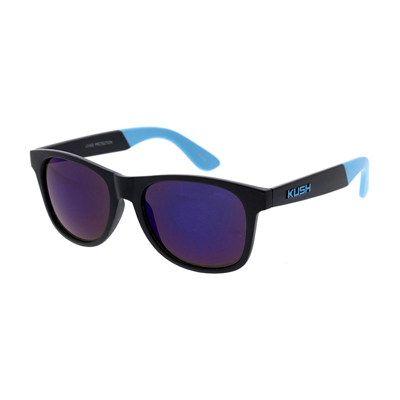 6095KSH/RV KUSH Plastic Classic WF Frame w/ Color Accent Tips and Color Mirror Lens