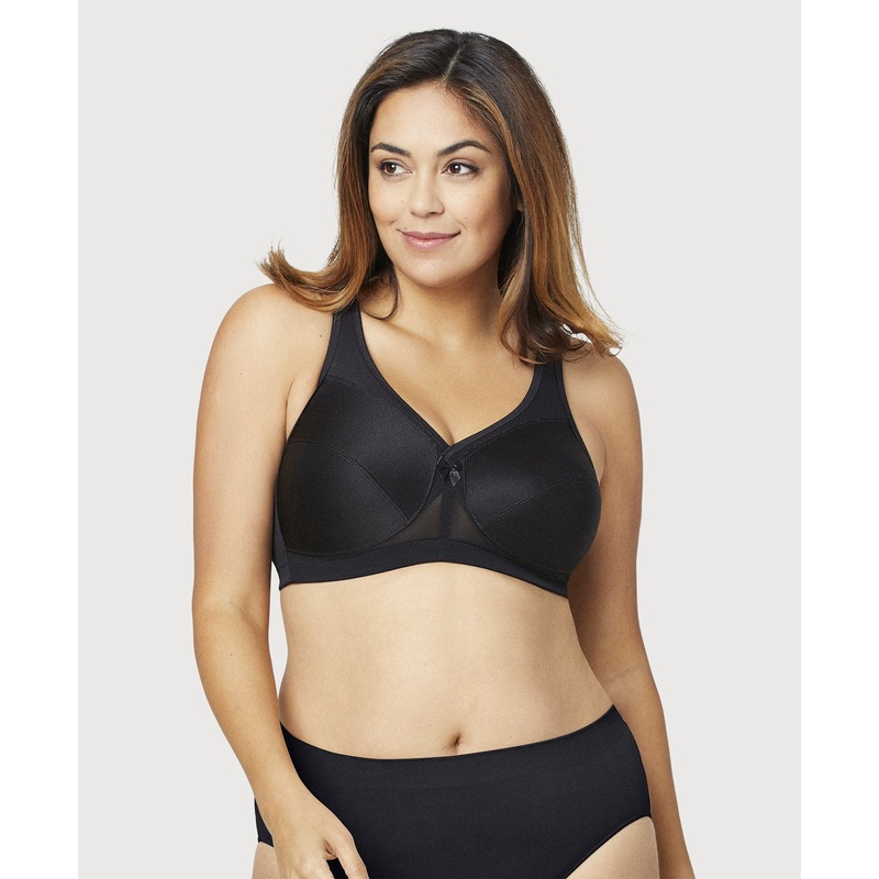 Glamorise MagicLift Active Wire-free Support Bra – Black 38C