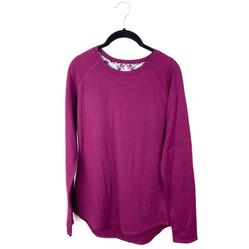 Maroon Long Sleeve Top – Medium