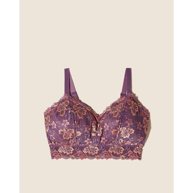 Bralette Taglie Comode A Corpetto Himalayan Sky/ Rampur Sunset 1X